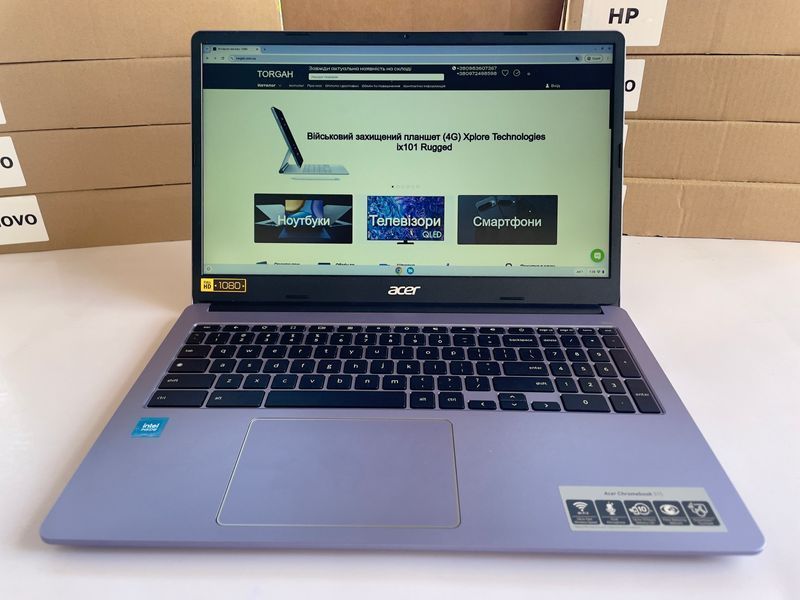 Ноутбук Acer Chromebook 315 CB315-4H-C0VN /Intel Pentium N4500 RAM 4GB/ SD 512GB /+ eMMC 64GB /Chrome OS 3391197 фото