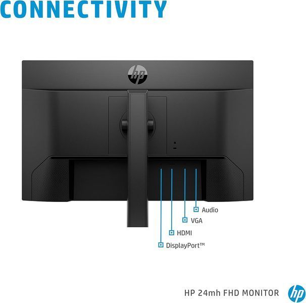 Монітор HP 24mh FHD Monitor - 24"(1920x1080) IPS - Built-in Speakers and VESA Mounting - HDMI and DisplayPort 2_3558590 фото