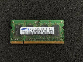 Модуль пам'яті Samsung 1GB 2Rx16 PC2-6400S-666-12-A3 (M470T2864QH3-CF7) Б/в 301192012 фото