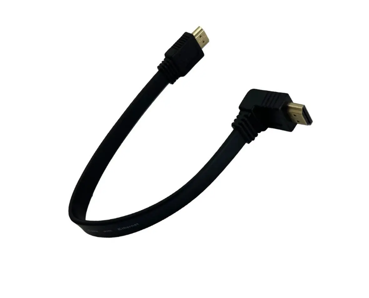 Кабель LegRant 4K HDMI to HDMI 0.30м 18Gbps 1-FT  HA-HH90-01 Original Кутовий 90 градусів 2838735 фото