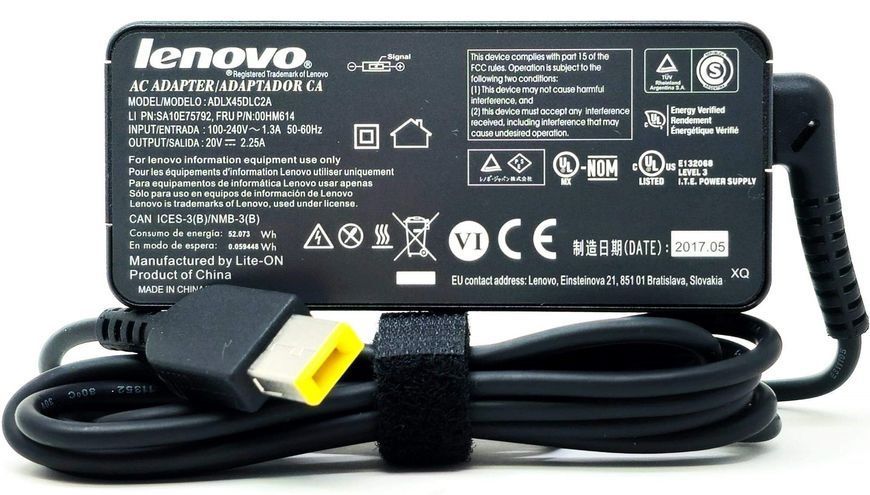 Блок питания Lenovo ADLX45NCC3A 45W 20V 2.25A Square для ноутбука (ADLX45CC3A) Б.В 3_2838745 фото