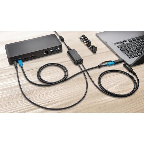 Док станція Kensington 60W USB-A Power Splitter for USB C/A Hybrid Docking Stations (K38310NA) 8589638310 фото