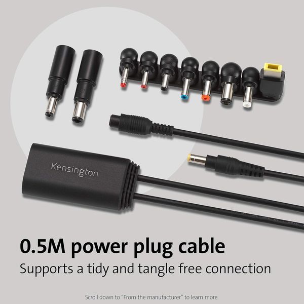Док станція Kensington 60W USB-A Power Splitter for USB C/A Hybrid Docking Stations (K38310NA) 8589638310 фото