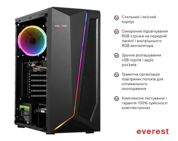 Игровой компьютер LogicPower Everest 8800 /AMD A10-5800K / RAM 16GB/ HDD 1000GB/ SSD 120GB / GeForce GTX 1060 /Windows 10 OEM RETAIL REF 667656-3423 фото