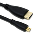 Кабель Raspberry Micro-HDMI на HDMI cable for Pi 4, 3ft 2 м Черный (102785) 102785 фото 1