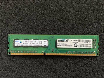 Модуль пам'яті crucial 4GB DDR3-1333 (PC3 10600) UDIMM (CT51264BA1339.K16FK) Б/В 54_2838747 фото